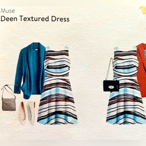 Muse Deen Textured Dress, Kate Spade lookalike! size 10